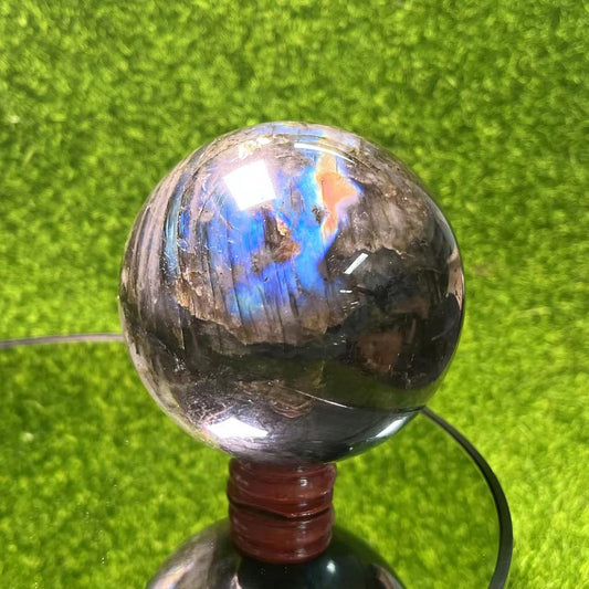 1pc Labradorite sphere 624g 7.5cm