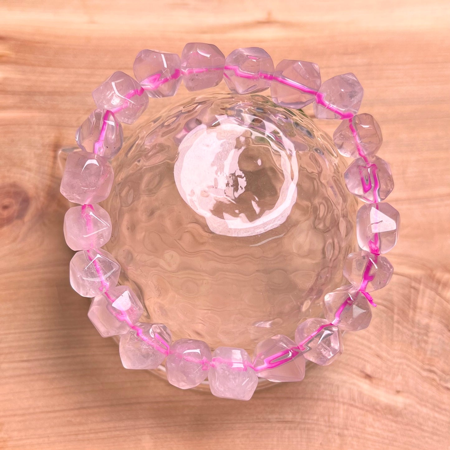 Starlight Rose Quartz Bracelet 7-11mm