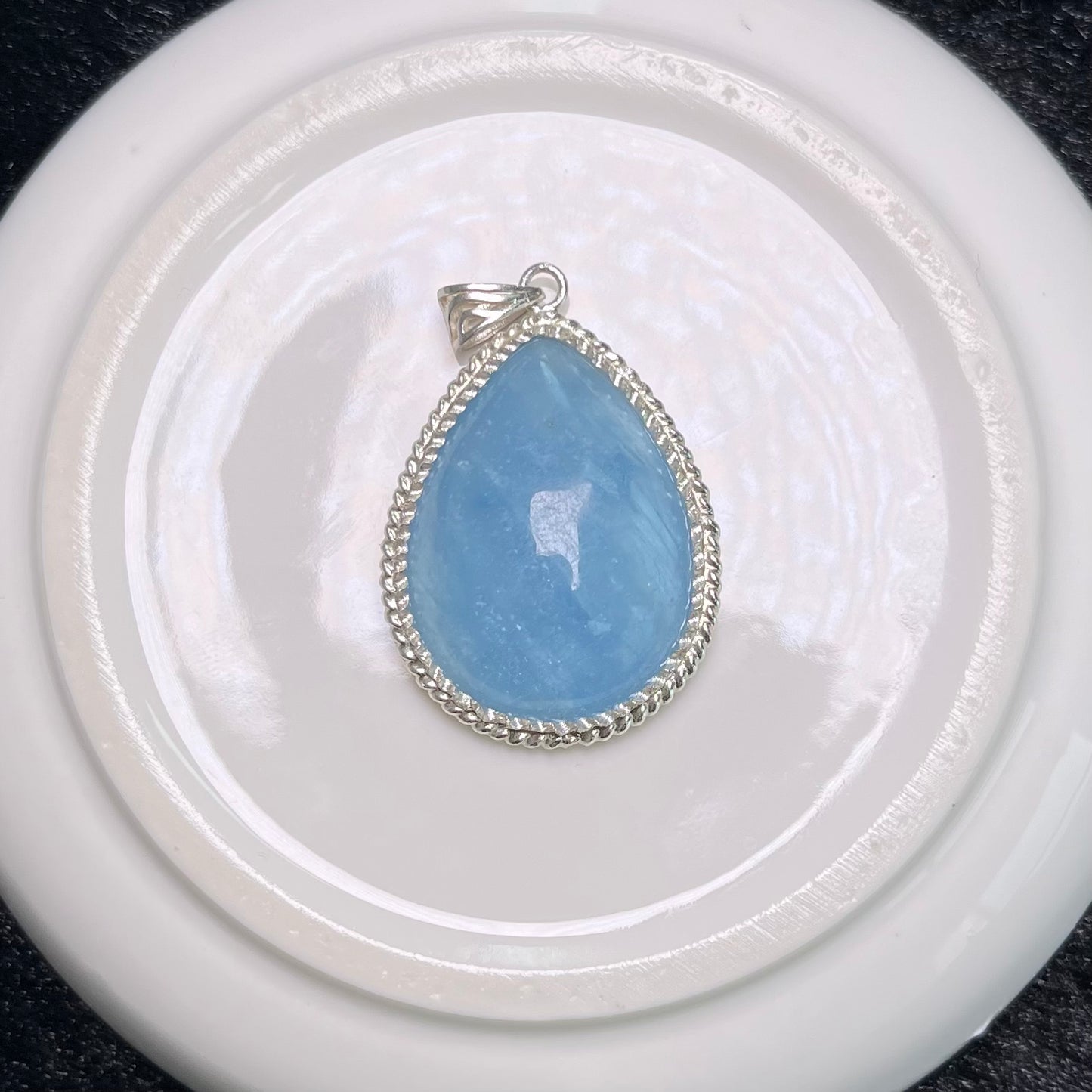Aquamarine Sterling Silver pendant