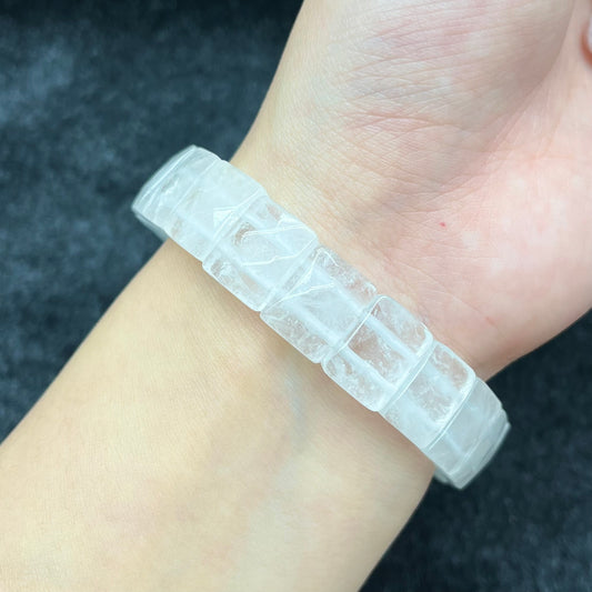 Clear Quartz Flat bracelet
