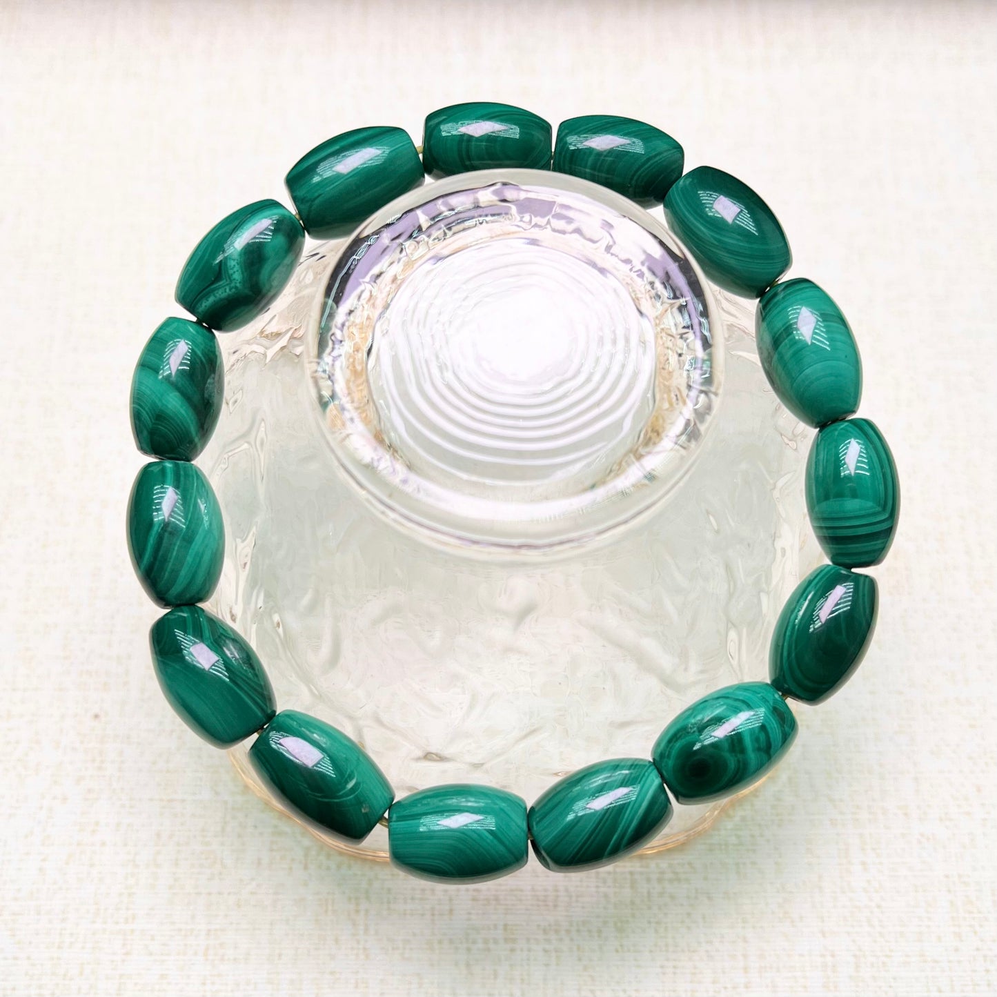 Malachite oval bracelet